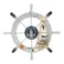 FRECI Nautical Bathroom Accessories Wooden Beach Boat Ship Steering Wheel Bedroom Wall Decor, B