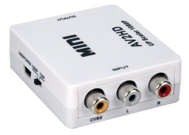 QVS USB Powered Video Converter White (HRCA-AS)
