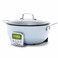 GreenPan Elite Essential Smart Electric 6QT Skillet Pot,Sear Saute Stir-Fry and Cook Rice, Healthy Ceramic Nonstick and Dishwasher Safe Parts, Easy-to-use LED Display, PFAS-Free, Blue Haze