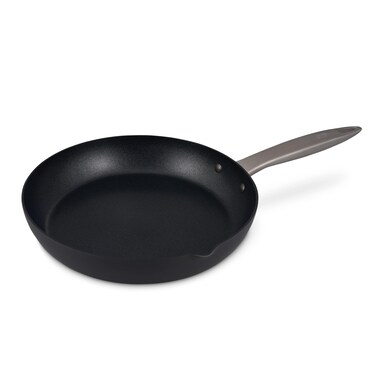 Zyliss Ultimate Pro Nonstick Frying Pan - Hand Anodized Frying Pan with Pour Spout - Non-Stick Stainless Steel Cookware - Scratch-Resistant and Dishwasher-Safe Pan - 9.5 inches