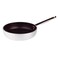 Pentole Agnelli Aluminium Anti - Adherent Professional Straight Frying Pan 5 Mm. Thick With Tubular Steel Handle, Diameter 24 Cm.
