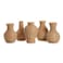 Two's Company Natural Beauties Set of 5 Basket Weave Pattern Vases - Resin