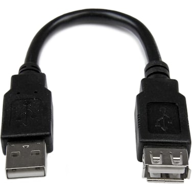 6in USB 2.0 Extension Adapter Cable A to A - M/F