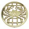 Treasure Gurus Solid Brass Crab Trivet Hot Stove Pot or Pan Holder