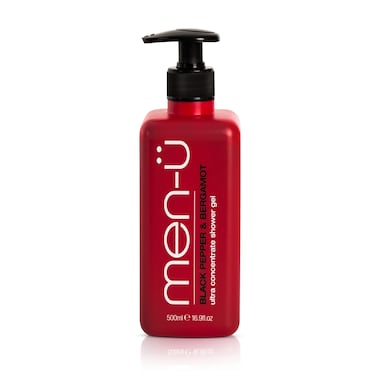 men-&Atilde;&frac14; mens shower gel BLACK PEPPER &amp; BERGAMOT 16.9oz - LASTS UP TO 6 MONTHS. shower gel men w/ ultra-concentrate formula, longer lasting &amp; high performance. Vegan &amp; eco-friendly mens body wash 16.9oz