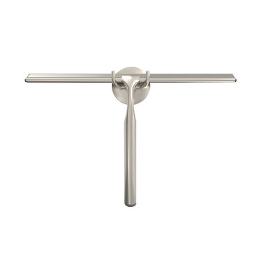 Better Living Products 17620 Deluxe XL Shower Squeegee, 12-Inch Silicone Blade, Brushed Nickel