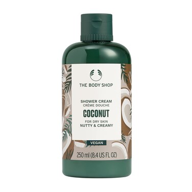 The Body Shop Coconut Shower Cream - Nutty and Creamy for Dry Skin - Vegan Body Wash, 8.4 Fl Oz