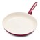 GreenPan Rio Healthy Ceramic Nonstick 12" Frying Pan Skillet, PFAS-Free, Dishwasher Safe, Red