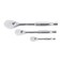 GEARWRENCH 3 Piece 1/4", 3/8" &amp; 1/2" Drive 84 Tooth Full Polish Teardrop Ratchet Set - 81206A-07