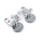 T Tulead Toilet Seat Hinges Zinc Alloy Replacement Hinges Adjustable Toilet Seat Bolts Nuts Left and Right Hinges Kits with Mounting Screws (Not Soft Close)