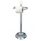 Nusteel TGC13AMH nu Steel Freestanding Toilet Tissue Paper Roll Holder Stand Metal with Chrome and Aqua Mosaic Finish