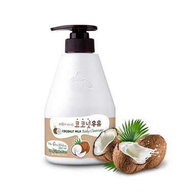 WELCOS KWAILNARA Coconut Milk Body Wash &acirc;&euro;&ldquo; Korean Body Wash with Coconut Extract for Hydrated, Silky Skin 560 g / 19.75 oz.