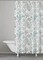 Kassatex SPS-115-BGR Paisley Shower Curtain, Blue/Grey, 72 by 72-Inch