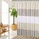 MORNITE Shower Curtains for Bathroom, Shower Curtain Gold Tan Taupe Brown White Lightweight Neutral Striped Waterproof Fabric with 12 Plastic Hooks, 72"x72