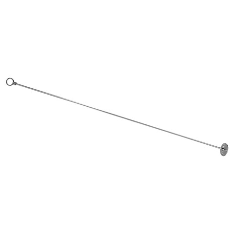 Naiture 36&quot; Standard Stainless Steel Shower Rod Ceiling Support with 1&#39;&#39; Loop, Chrome Finish