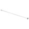 Naiture 36" Standard Stainless Steel Shower Rod Ceiling Support with 1'' Loop, Chrome Finish