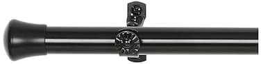 Rod Desyne CORNER-282 13/16" Corner Curtain Rod, 28-48 inch, Black