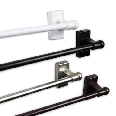 Rod Desyne - Mag28-15 7/16 inch Magnetic Rod, 28-48 inch, Satin Nickel, Alloy Steel, 1 Count (Pack of 1)