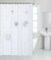 Kate Aurora Heavy Duty Waterproof Fabric Shower Curtain Liner with Durable Anti Tearing Mesh Pockets - Assorted Colors (White)