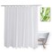 Vosign Extra Wide Shower Curtain Liner 108x72 inch, White Fabric Shower Curtain Liners Hotel Bathroom Shower Curtains, Water Repellent