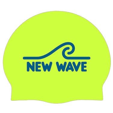 New Wave Swim Cap - Silicone (Fluo Green)