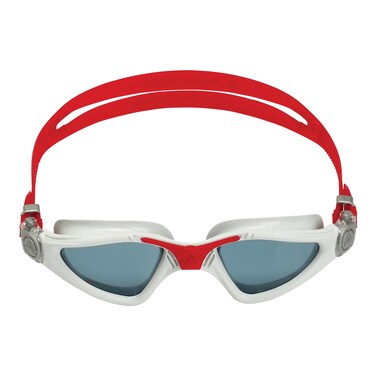 Aqua Sphere Kayenne Swim Goggles with Smoke Lens (Red/Silver)