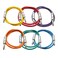 Seismic Audio Speakers &Acirc;&frac14;&acirc;&euro; to &Acirc;&frac14;&acirc;&euro; TRS Patch Cables, 2 Foot Patch Cables, Pack of 6, Multi Color