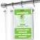 Clean Healthy Living Premium PEVA White Shower Curtain Liner with Magnets &amp; Suction Cups - 70 X 71 in. Long