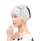 Women Swimming Cap Waterproof Bathing Turban Keep Girls Hair Dry Silicone Anti-Slip Elastic Comfortable Elegant Swim Hat Wrap