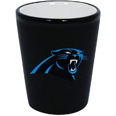 The Memory Company NFL Matte Shot Glass Carolina Panthers, Team Color, 2oz