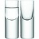 LSA International Boris Shot Glass Clear x 2, 1.7 fl oz/H4.75in, set of 2
