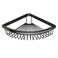 HOYOJU Corner Shower Basket Brass Shower Caddies for Bathroom Corner Caddy Bathroom Shelf Organizer Matte Black