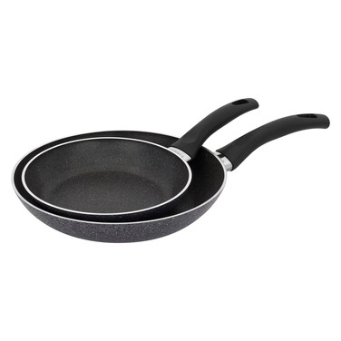 Henckels Everlift 2-Piece Granitium Nonstick Frying Pan Set, 8-inch and 10-inch frying pan, Made in Italy, durable 3-layer granite-hued nonstick coating from recycled materials, Oven safe to 400&Acirc;&deg;F