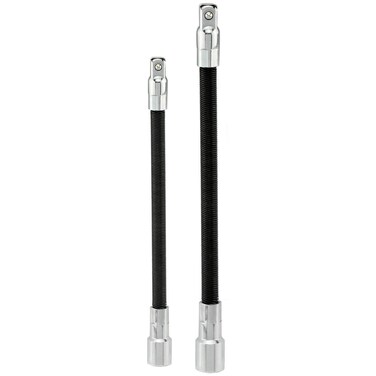 VCT 2Pc Flexible Extension Bar Set, Includes 1/4" Dr x 6" long &amp; 3/8" Dr x 8" long