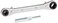 Uniweld 70022 Reversible Ratchet Wrench with DHVA Dual Hex Wrench Adaptor, Silver