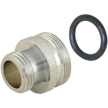 EZ-FLO 1/2 Inch IPS x 1-1/8 Inch Ball Joint Shower Arm Adapter, 20-Thread, Convert Pfister to fit standard shower head, Brass Plumbing Fitting, Chrome, 15060