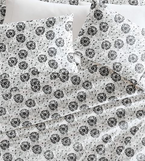 Linen Market 4 Piece Queen Bedding Sheet Set (Gray Floral) - Sleep Better Than Ever with These Ultra-Soft &amp; Cooling Bed Sheets for Your Queen Size Bed - Deep Pocket Fits 16&quot; Mattress