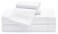 CASUAL LIVING 32627 Queen Size Hotel Style Premium Silky Ultra-Soft Luxury Cooling Technology Machine Washable Quick Dry Anti-Wrinkle Bedding 4-Piece Sheets and Pillowcases Set, Queen, White
