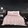 HommxJF 5Pcs Blush Pink Silk Sheets Full Satin Sheets Set Full Size Sheets Silky Comforter Bedding Sheets with 1 Satin Flat Sheet,1Deep Pocket Fitted Sheet,3 Pillowcases with Envelope Closure