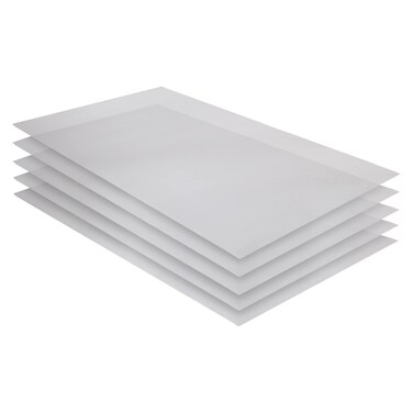Industrial Shelf Liner for Wire Shelving - Heavy-Duty Plastic Storage Rack Liners for Shelves, Clear, Rack Size 48x24x78-Inch, (Liner Size 23.5x47.5) 5 Pack Non-Adhesive, Waterproof, Cut-to-Size