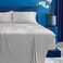 Bedgear Ver-Tex Sheet Set - Instant Cooling Bed Sheets with an Ultra-Soft Feel and a Powerband for a Secure Fit - Includes a Fitted Sheet, Flat Sheet, and 2 Pillowcases - Queen, Light Grey