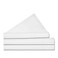 Tribeca Living King Bed Sheet Set, Crisp and Smooth Cotton Percale Solid Sheets and Pillowcase Set, Extra Deep Pocket, 300 Thread Count, 4-Piece Luxury Bedding, White