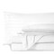 Mocassi Cali King Stripe Sheet Set - Luxury Hotel 1800 Premier Bedding Sheets &amp; Pillowcases - Ultra Soft Breathable &amp; Cooling Bed Sheets - Wrinkle Resistant - 6 Piece Set - California King, White
