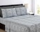 Spirit Linen home Full Size Bed Sheets Set Deep Pockets - 6PC Paisley Ultra Soft Microfiber Bed Sheets Set - Easy to Clean, 90 Thread Count Sheets with Fitted Sheet, Flat Sheet &amp; Pillowcases (Black)