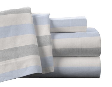 Pointehaven Flannel Deep Pocket Set with Oversized Flat Sheet, Twin XL, Savannah