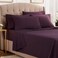 Empyrean King Size Sheets Set - 110 GSM 6 Piece King Sheets, Bed Sheets for King Size Bed, Double Brushed King Bed Sheets &amp; Pillowcases - Purple Eggplant