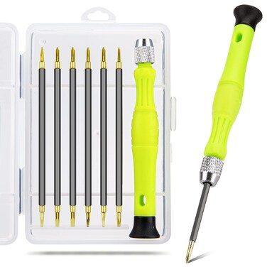 Small Screwdriver Sets, Precision Mini Screwdrivers Set Repair Tool Bit Kit with 6PCS Flat Phillips Pentalobe Triwing Y for Eyeglass Watch Jewelers Laptop Computer Macbook Electronic
