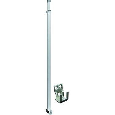 Prime-Line U 9920 Security Bar For Sliding Patio Doors, Adjustable, Aluminum Construction With Aluminum Finish (Single Pack)