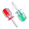 2Pcs Short Phillips-Head and Flathead Screwdrivers - Magnetic Screwdriver Set - Pocket Screwdriver Magnetic Tip Slotted Screwdriver Stubby Screwdriver Mini Phillips Screwdriver