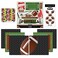 Scrapbook Customs Go Big Football Themed Paper and Stickers Scrapbook Kit, 12 inch by 12 inch